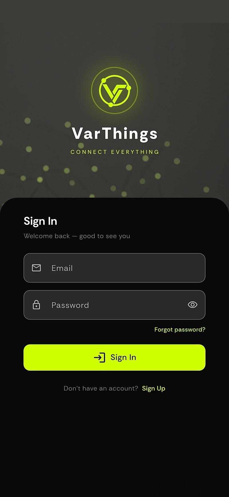 VarThings sign in